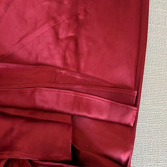 BEST Reformation Jeany Silk Maxi Dress Gown Small Sangre Red Holiday Party - Picture 9 of 12